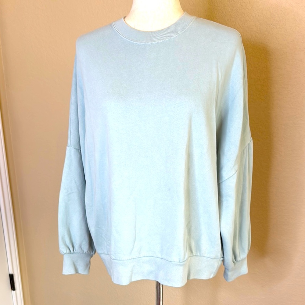 Gap sweatshirt dolman sleeve in seafoam